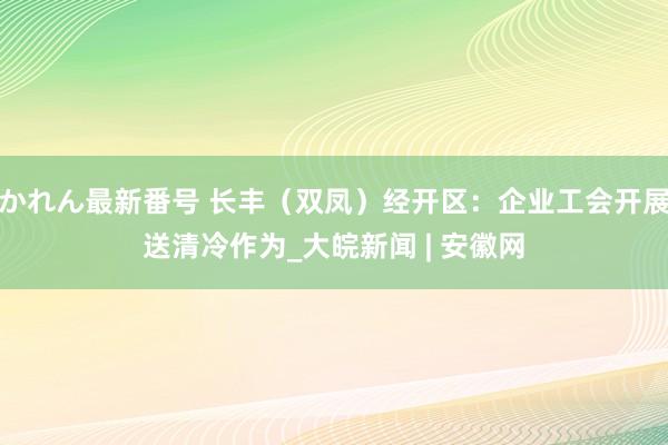 かれん最新番号 长丰（双凤）经开区：企业工会开展送清冷作为_大皖新闻 | 安徽网