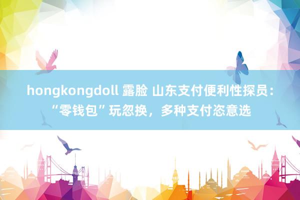 hongkongdoll 露脸 山东支付便利性探员：“零钱包”玩忽换，多种支付恣意选
