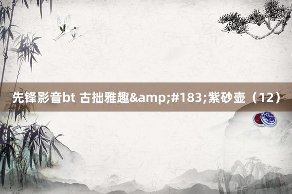 先锋影音bt 古拙雅趣&#183;紫砂壶（12）